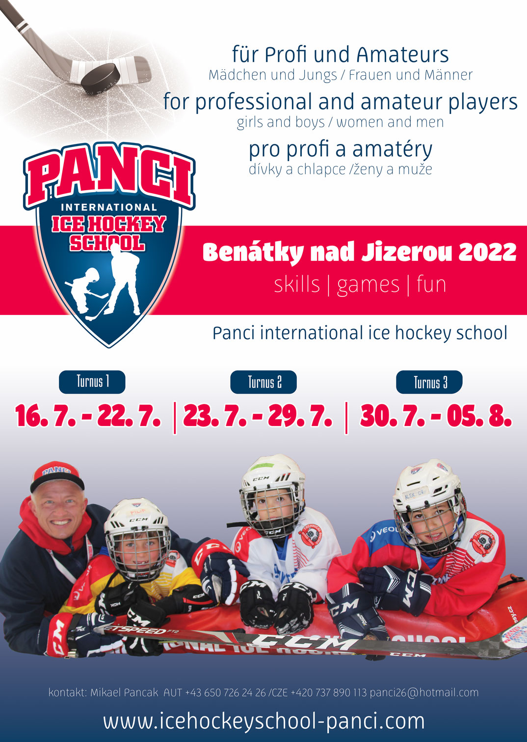 Sommer Eishockey Schule in Benatky nad Jizerou 2022